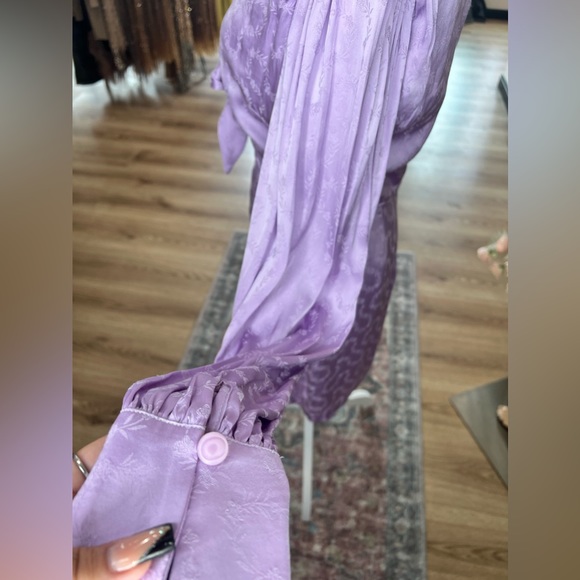 Lovers and Friends Elaine Mini Dress in Lilac Purple - Picture 9 of 11
